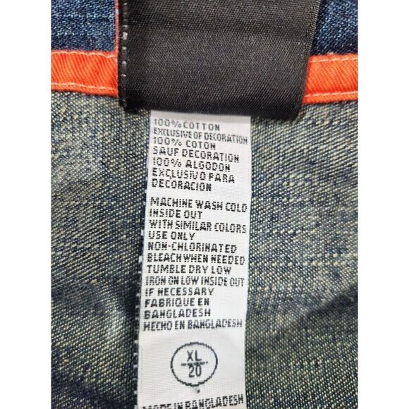 Harley Davidson Boys Denim Button Up Long Sleeve Logo Shirt Jacket, XL/20 - Picture 11 of 12